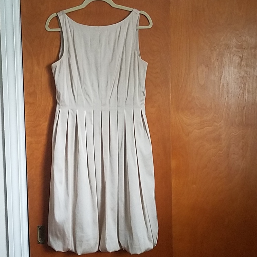 Maggy London size 12 Dress champagne color